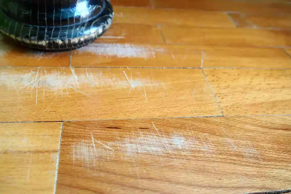 how to fix scratches on hardwood floor